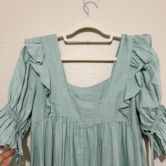 NWOT Spell Mae Linen Gown XS - Picture 4 of 11